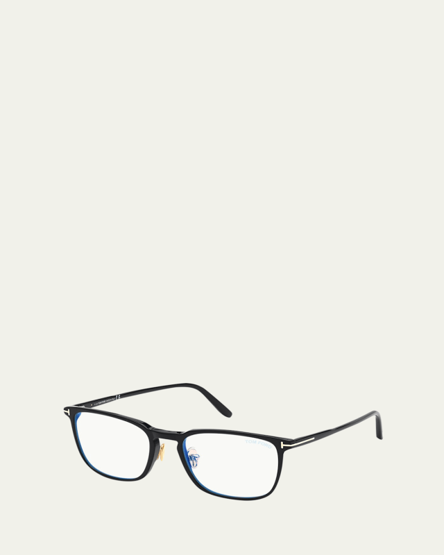 Blue Block Square Plastic Optical Glasses